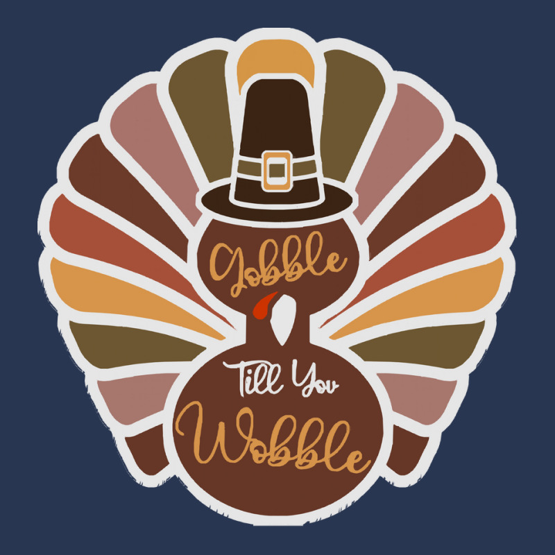 Thanksgiving Turkey Thanksgiving Turkey - Gobble Till You Wobble Men Denim Jacket | Artistshot