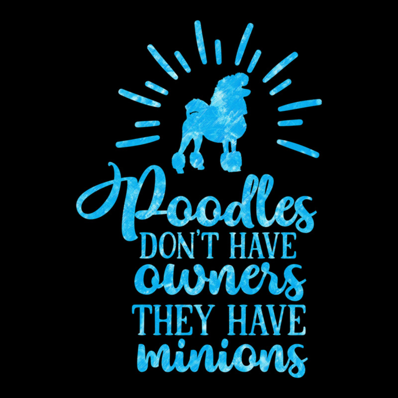 Poodles Don’t Have Owners They Have Minions Blue Grunge Adjustable Cap by cm-arts | Artistshot