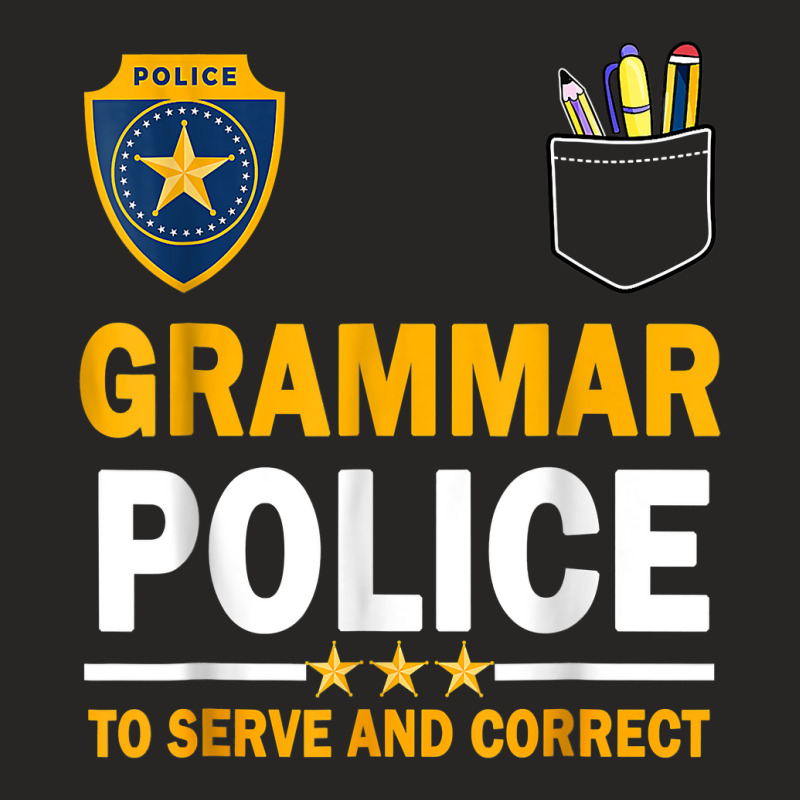 Funny English Teacher Grammar Police T Shirt Ladies Fitted T-Shirt by tehatinapu1 | Artistshot