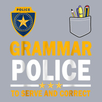 Funny English Teacher Grammar Police T Shirt Tank Dress | Artistshot