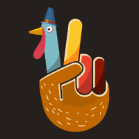 Thanksgiving Turkey Turkey Peace Hand Sign Thanksgiving (1) Tank Top | Artistshot