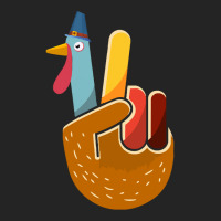 Thanksgiving Turkey Turkey Peace Hand Sign Thanksgiving 3/4 Sleeve Shirt | Artistshot