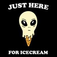 Just Here For Icecream Alien Funny Saying Giftidea Adjustable Cap | Artistshot