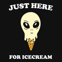 Just Here For Icecream Alien Funny Saying Giftidea Baby Bibs | Artistshot