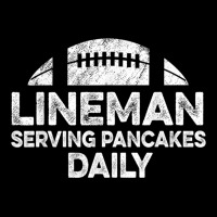 Mens Lineman Serving Pancakes Daily Football Offensive Lineman Men's 3/4 Sleeve Pajama Set | Artistshot