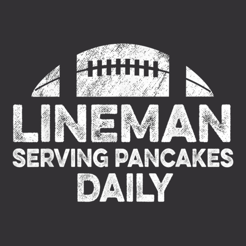 Mens Lineman Serving Pancakes Daily Football Offensive Lineman Vintage Hoodie | Artistshot