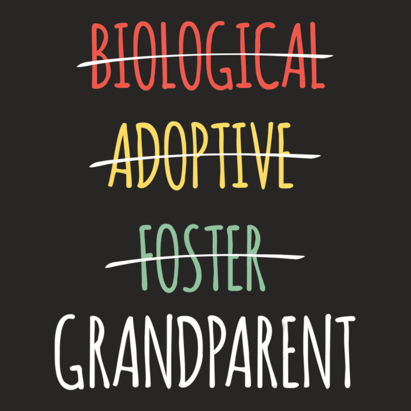 Biological Adoptive Foster Grandparent Ladies Fitted T-Shirt by cm-arts | Artistshot