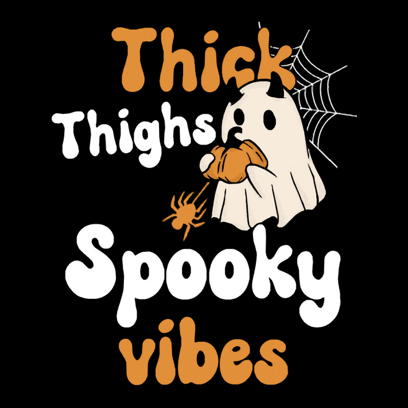 Thick Thighs Spooky Vibes Thick Thighs Spooky Vibes - Retro Groovy Vin Pocket T-shirt | Artistshot