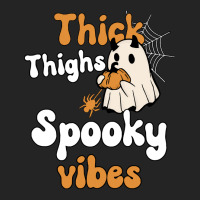 Thick Thighs Spooky Vibes Thick Thighs Spooky Vibes - Retro Groovy Vin 3/4 Sleeve Shirt | Artistshot