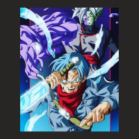 Trunks Vs Zamasu 1 Ladies Fitted T-shirt | Artistshot