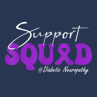 Support Squad Diabetic Neuropathy Awareness Purple Ribbon T Shirt Ladies Denim Jacket | Artistshot