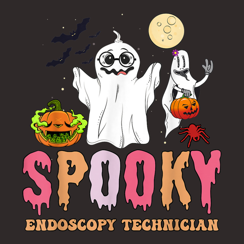 Groovy Ghost Spooky Endoscopy Technician Halloween Costumes Racerback Tank by Outpost | Artistshot