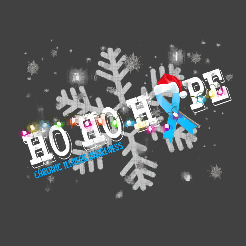 Chronic Illness Fighter Chronic Illness Awareness - Ho Ho Hope Cure Ch Vintage T-shirt | Artistshot