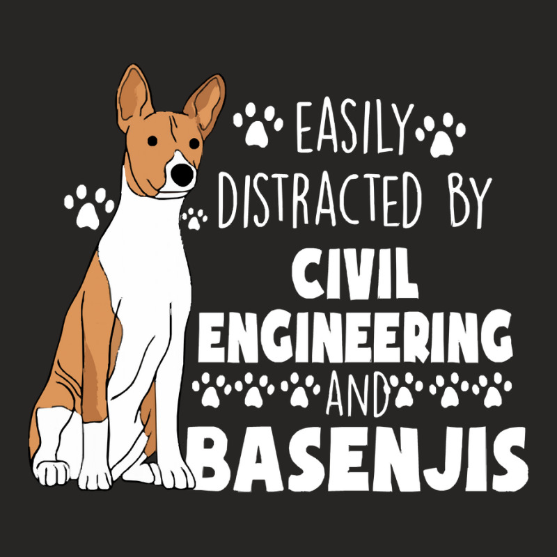 Civil Engineering Graduate Civil Engineering And Basenjis Ladies Fitted T-Shirt by cm-arts | Artistshot