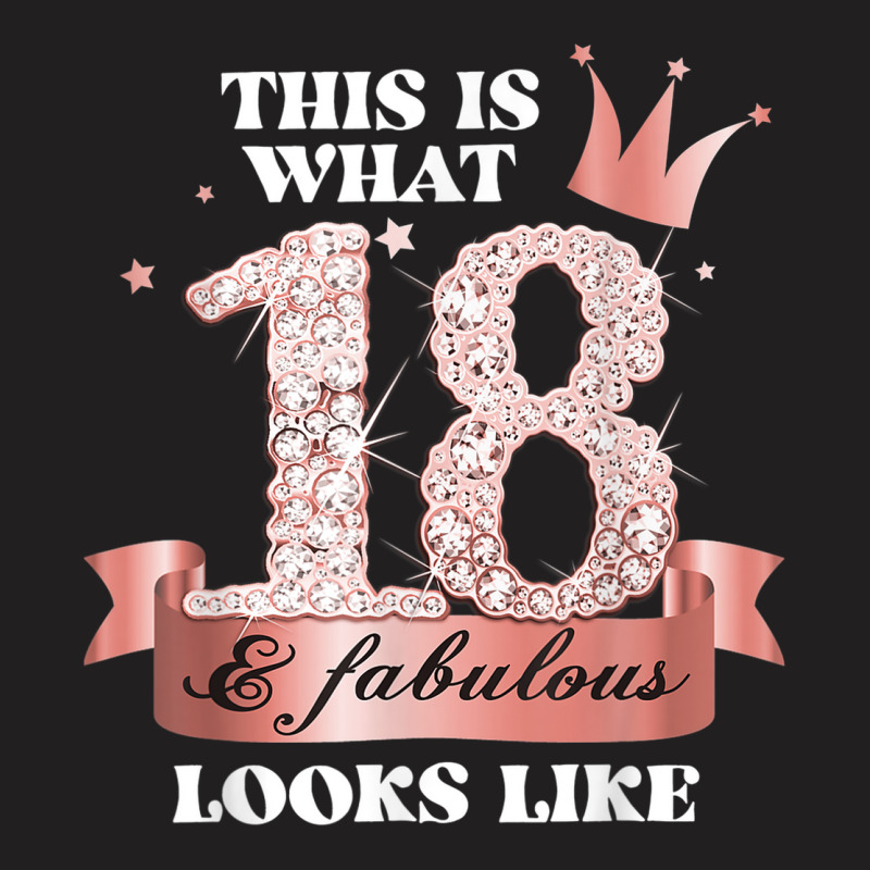 18 & Fabulous I Rose And Black Party Group Candid Photo Item T-shirt | Artistshot