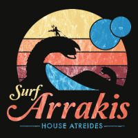 Arrakis Vintage Distressed Surf Scorecard Crop Tee | Artistshot