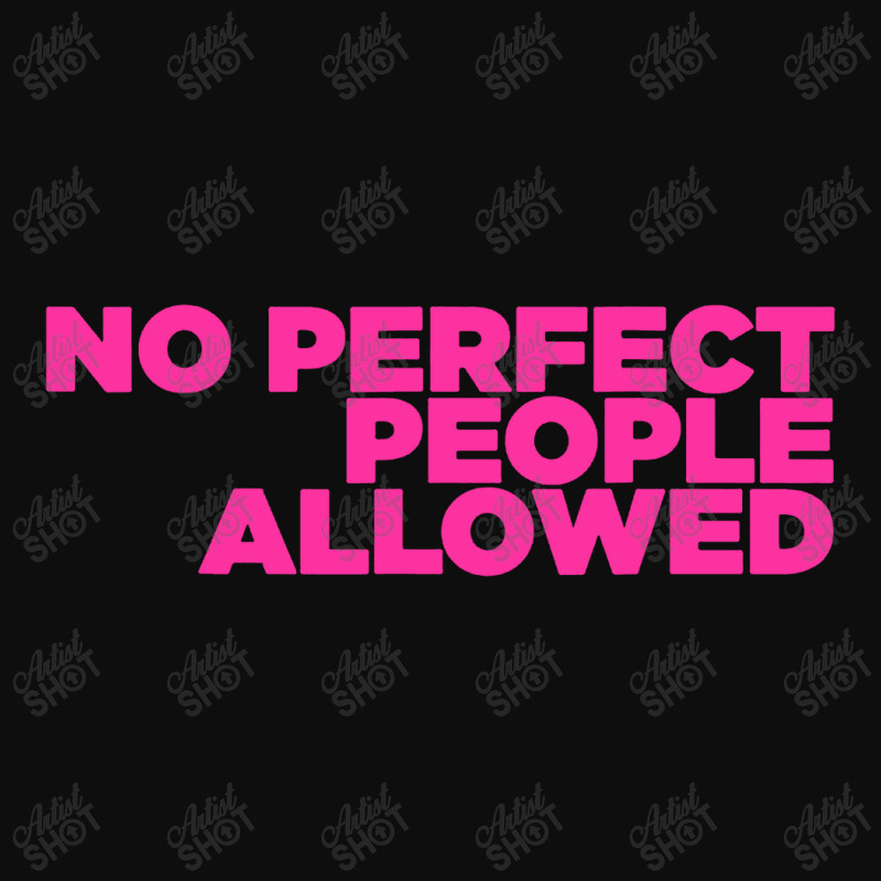 No Perfect People Allowed Crop Top by CRV | Artistshot