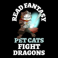 Read Fantasy Pet Cats Fight Dragons Knight Fun Reading Adjustable Cap | Artistshot