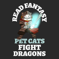 Read Fantasy Pet Cats Fight Dragons Knight Fun Reading Toddler T-shirt | Artistshot