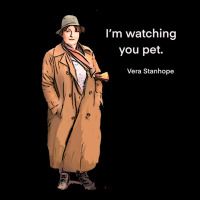 Dci Vera Stanhope I'm Watching You Pet.   Classic  Copy Maternity Scoop Neck T-shirt | Artistshot