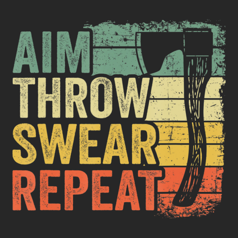 Aim Throw Swear Repeat Hatchet Vintage Axe Throwing Men's T-shirt Pajama Set | Artistshot