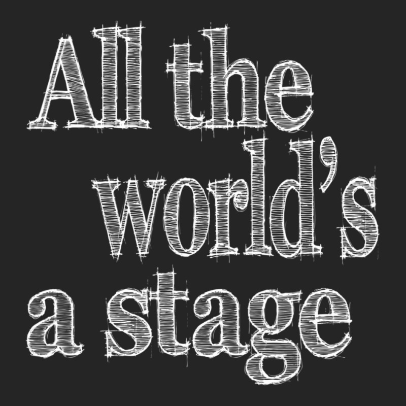 All The World's A Stage Theatre Shakespeare Quote Theater Unisex Hoodie by cm-arts | Artistshot