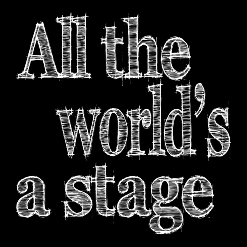 All The World's A Stage Theatre Shakespeare Quote Theater Lightweight Hoodie by cm-arts | Artistshot