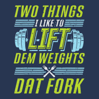 Bodybuilding Weightlifting Two Things I Like To Lift Ladies Denim Jacket | Artistshot