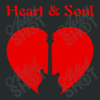 Heart & Soul Guitar Icon Red Print Graphics Design Women's Triblend Scoop T-shirt | Artistshot