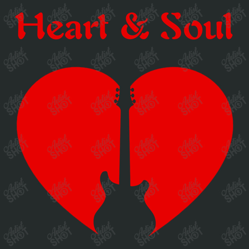 Heart & Soul Guitar Icon Red Print Graphics Design Women's Triblend Scoop T-shirt by Aranim Graphics | Artistshot