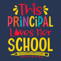 Principal Loves Her School Principal Headmaster Headmistress T Shirt Men Denim Jacket | Artistshot