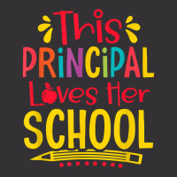 Principal Loves Her School Principal Headmaster Headmistress T Shirt Vintage Hoodie And Short Set | Artistshot