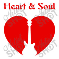 Heart & Soul Guitar Icon Red Print Graphics Design Maternity Scoop Neck T-shirt | Artistshot