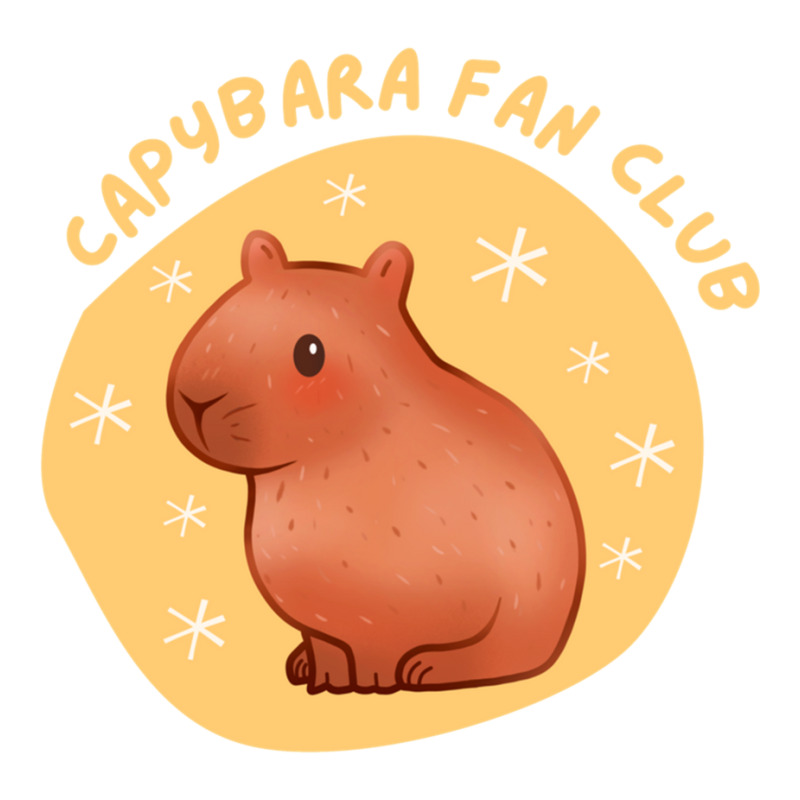 Cute Pastel Capybara Fan Club Sticker | Artistshot