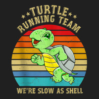 Running 365 Turtle Running Team We're Slow As Shell Funny Tank Top Ladies Polo Shirt | Artistshot