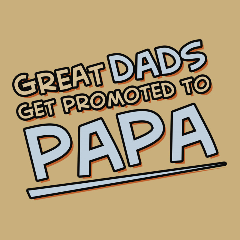 Great Dads Get Promoted To Papa Drawstring Bags | Artistshot