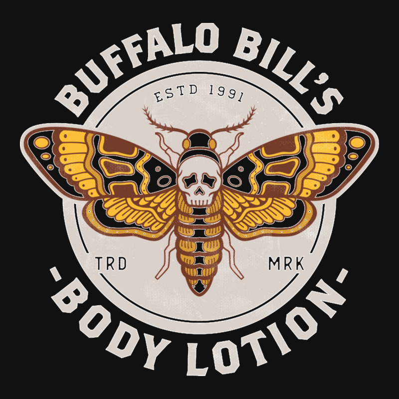 Buffalo Bill's Body Lotion Death's Head Moth Horror Distressed Vintage ...