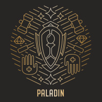 Paladin - Gold Ladies Fitted T-shirt | Artistshot