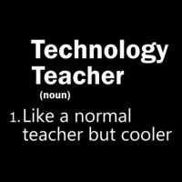 Technology Teacher Like A Normal Teacher But Cooler V-neck Tee | Artistshot