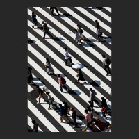 Aerial Photograph Of People Walking Across Black And White Zebra Cross Men's T-shirt Pajama Set | Artistshot