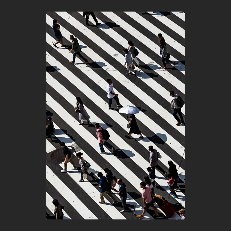 Aerial Photograph Of People Walking Across Black And White Zebra Cross Men's T-shirt Pajama Set by yumgaugeteuda | Artistshot