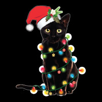 Black Santa Cat Tangled Up In Lights Christmas Santa Legging | Artistshot