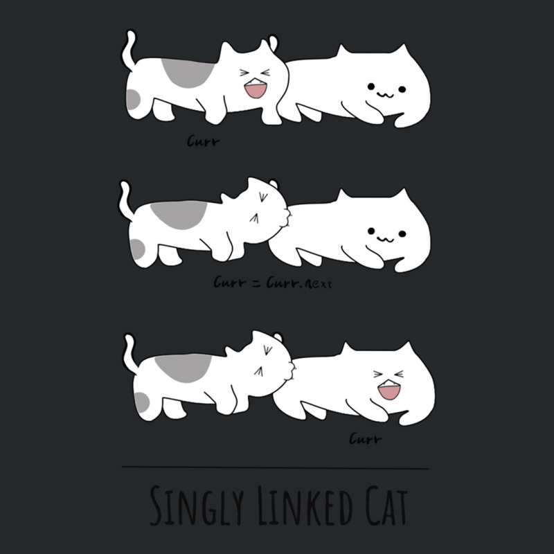 Singly Linked List Cats Biting Each Other Crewneck Sweatshirt by MONIQUEWORTH | Artistshot