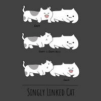 Singly Linked List Cats Biting Each Other Vintage T-shirt | Artistshot