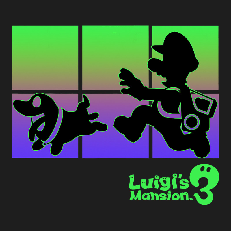  Luigi's Mansion 3 Luigi And Polterpup Silhouette T