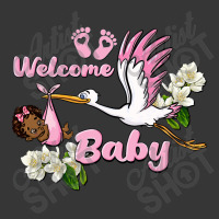 Welcome Baby Stork With Black Baby Girl Toddler Hoodie | Artistshot