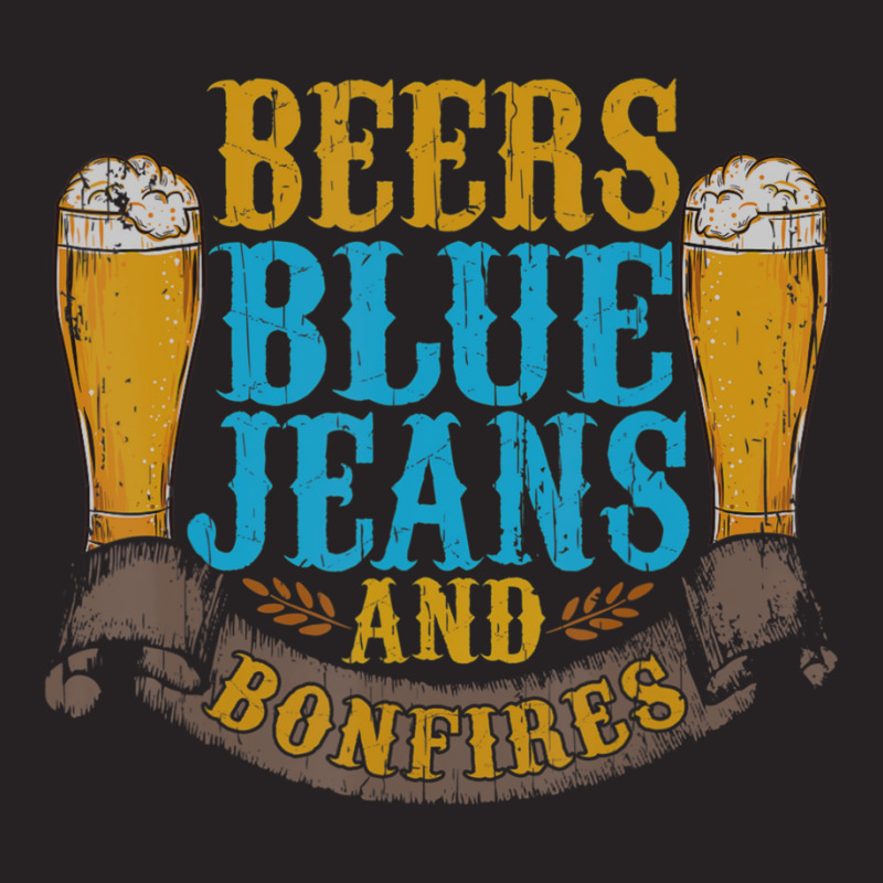 Beers Blue Jeans Bonfires Quotes Country Life Vintage Cap by cm-arts | Artistshot