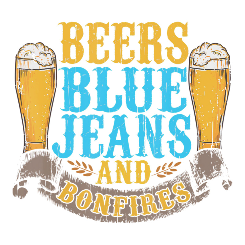 Beers Blue Jeans Bonfires Quotes Country Life Men's T-shirt Pajama Set by cm-arts | Artistshot