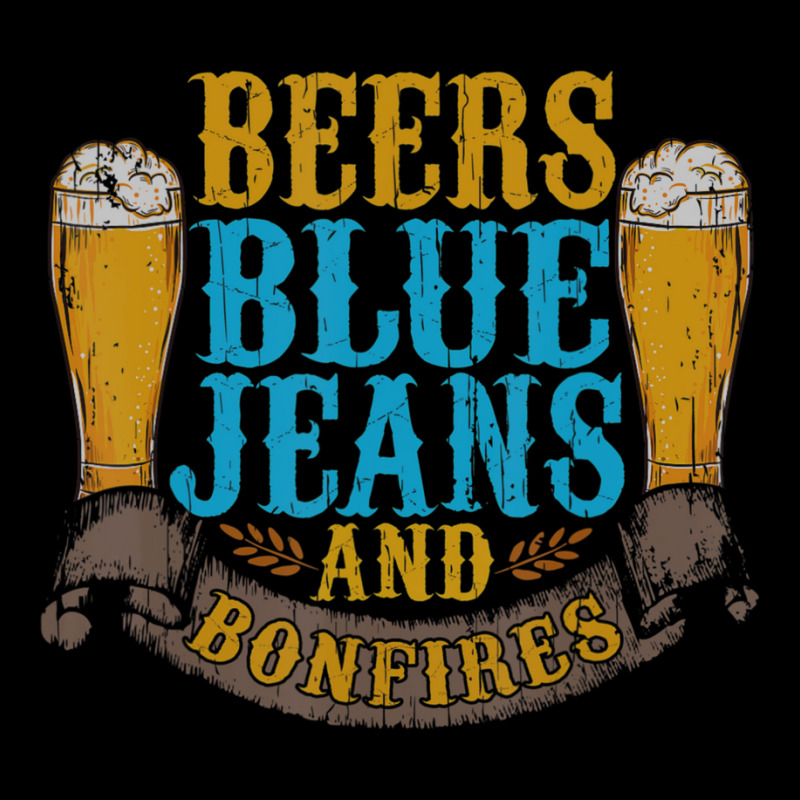 Beers Blue Jeans Bonfires Quotes Country Life Long Sleeve Shirts by cm-arts | Artistshot