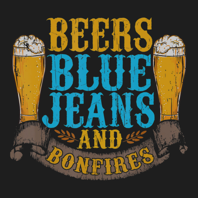 Beers Blue Jeans Bonfires Quotes Country Life Classic T-shirt by cm-arts | Artistshot